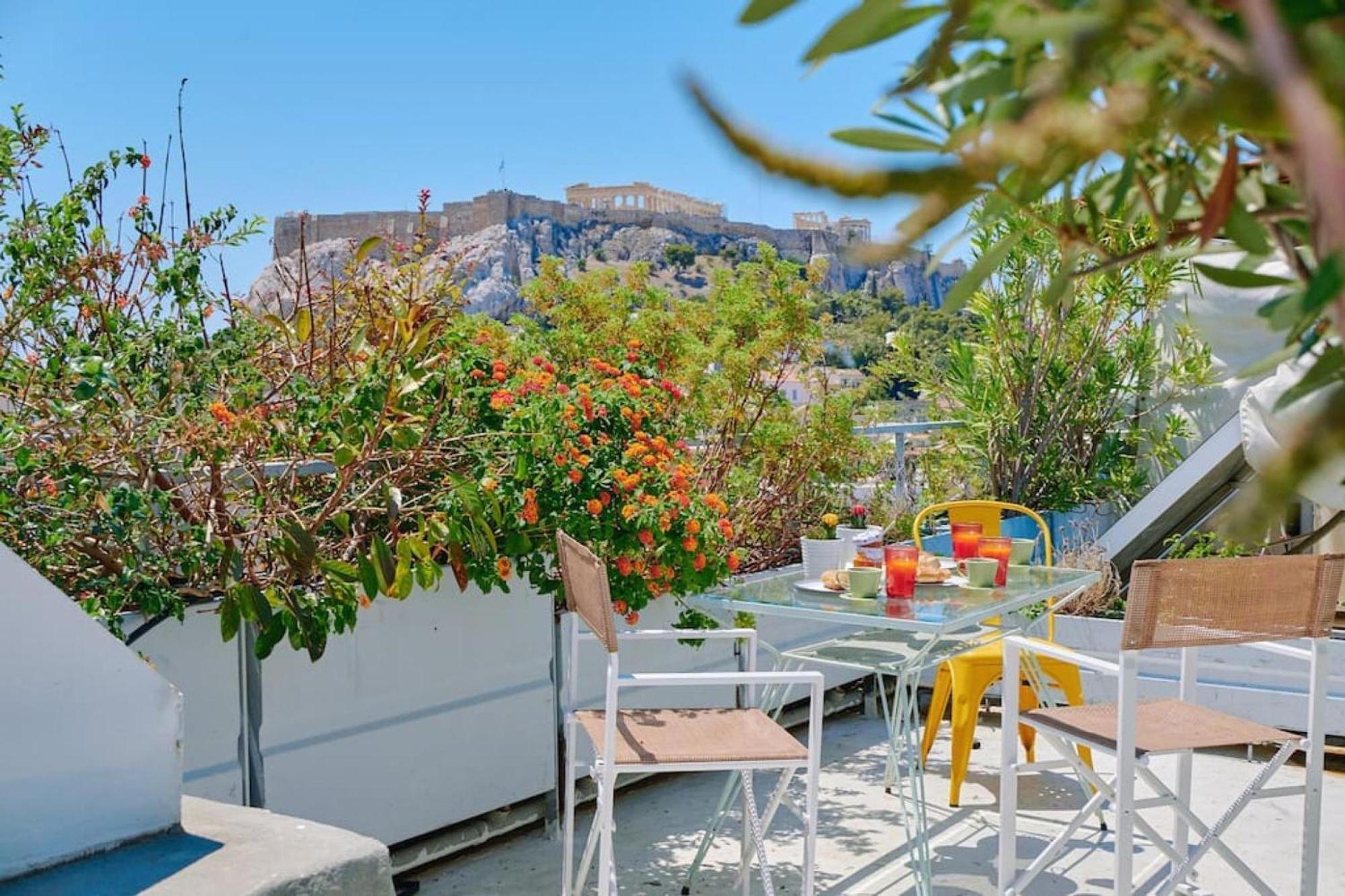 360 View In Roof Top Appartment With Patio アテネ エクステリア 写真