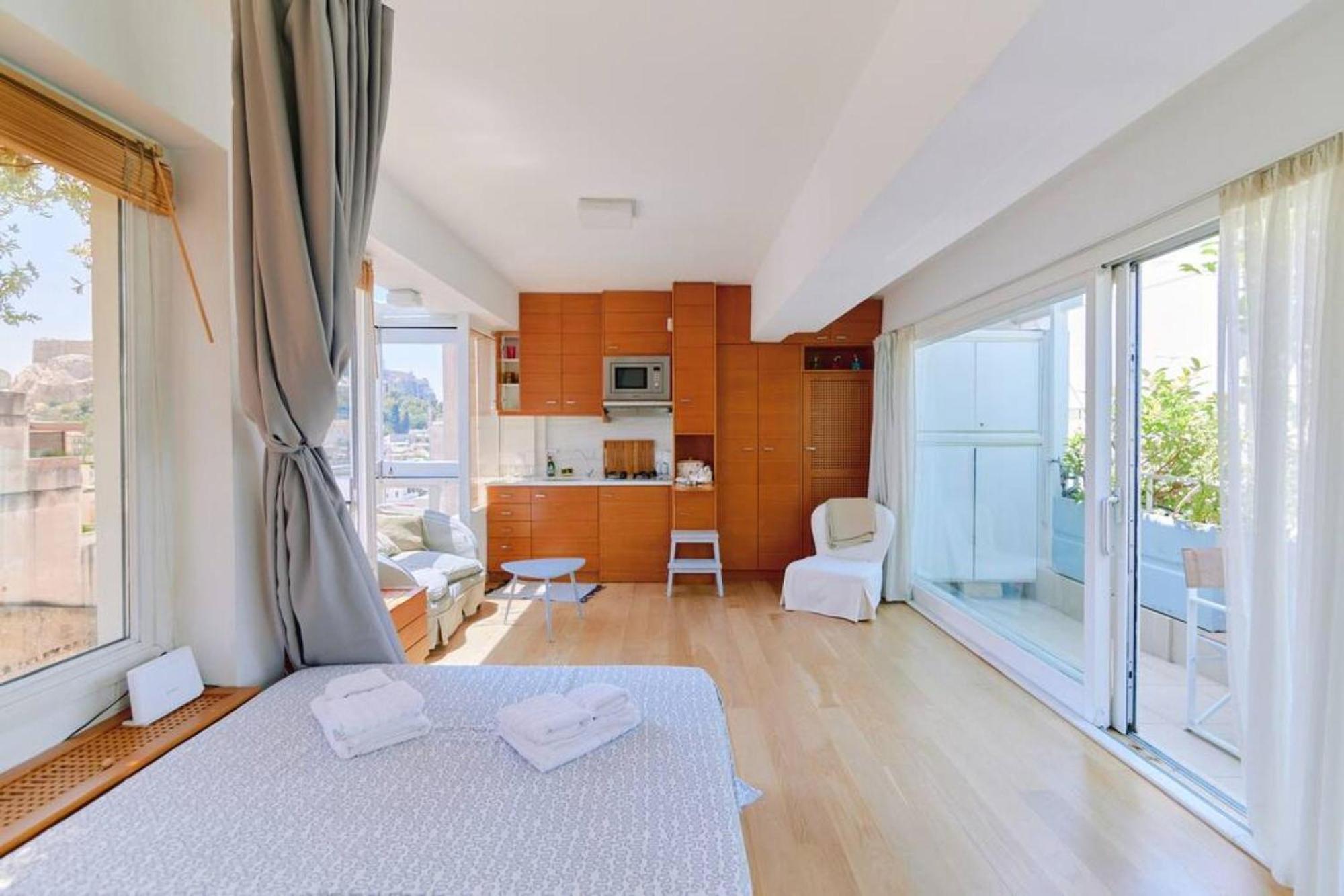 360 View In Roof Top Appartment With Patio アテネ エクステリア 写真